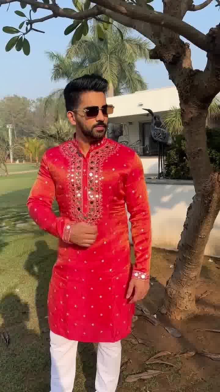 Lal Kurta For Men