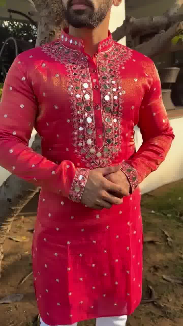 Lal Kurta For Men