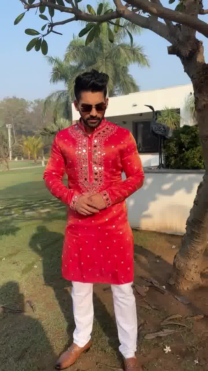 Lal Kurta For Men