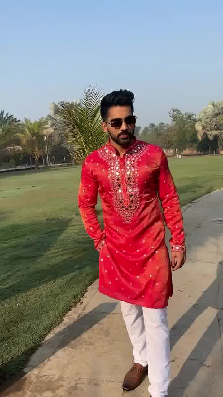 Lal Kurta For Men