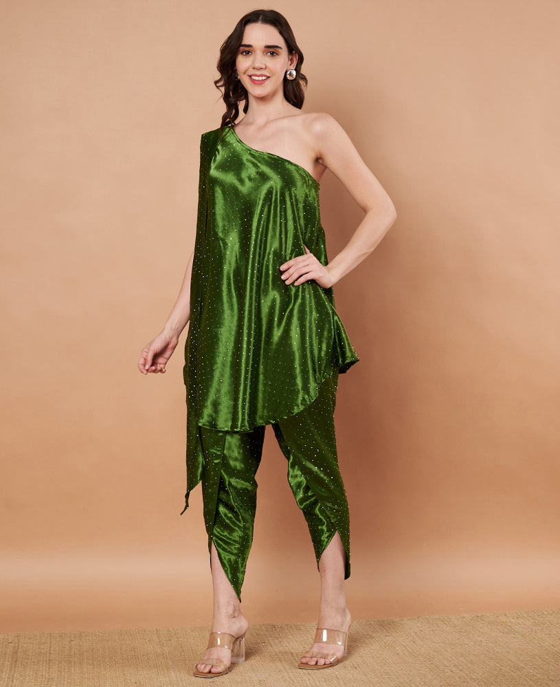 Green Siroski Cord Set