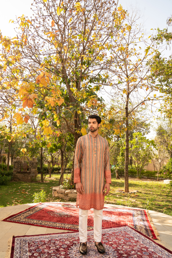 Spicy Ginger Shaded Kurta