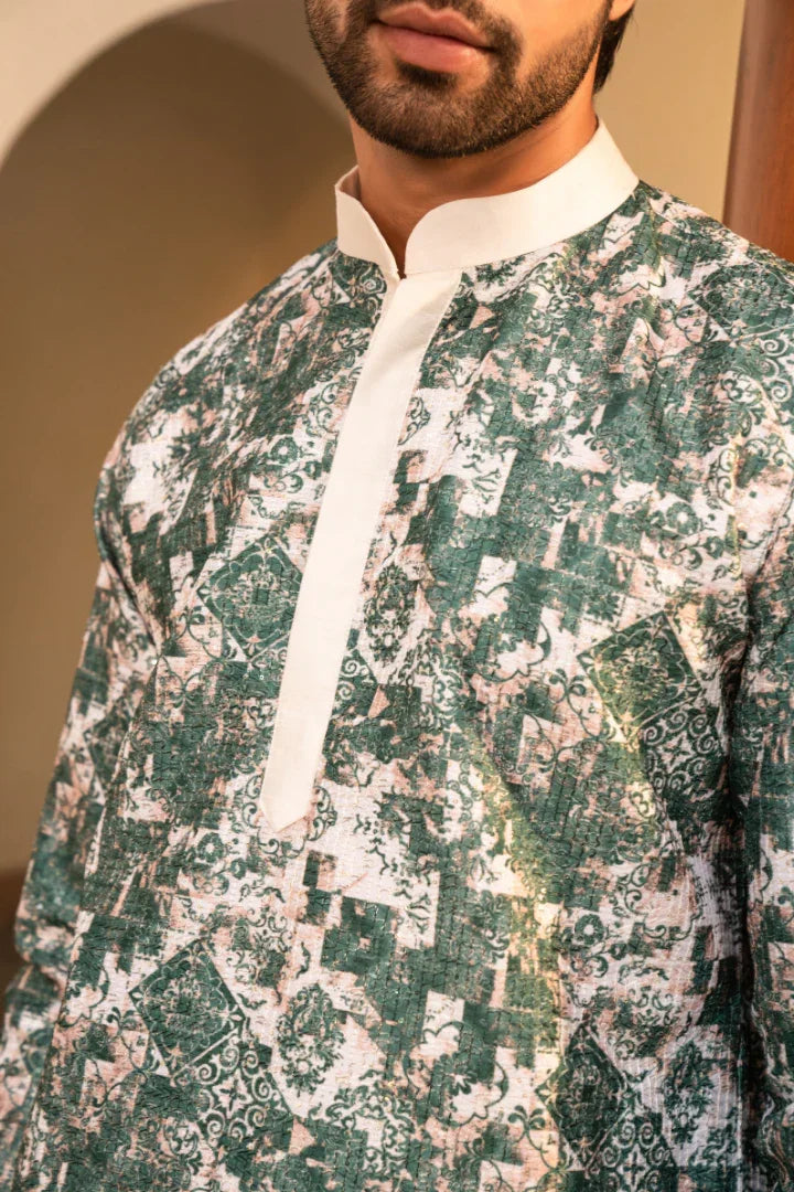 Buy Enchanting Mermaid Tail Digital Printed Kurta