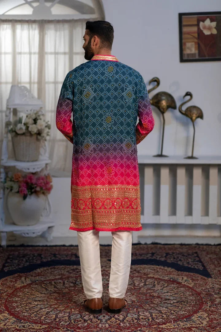 Buy Alice Blue Sequin Kurta