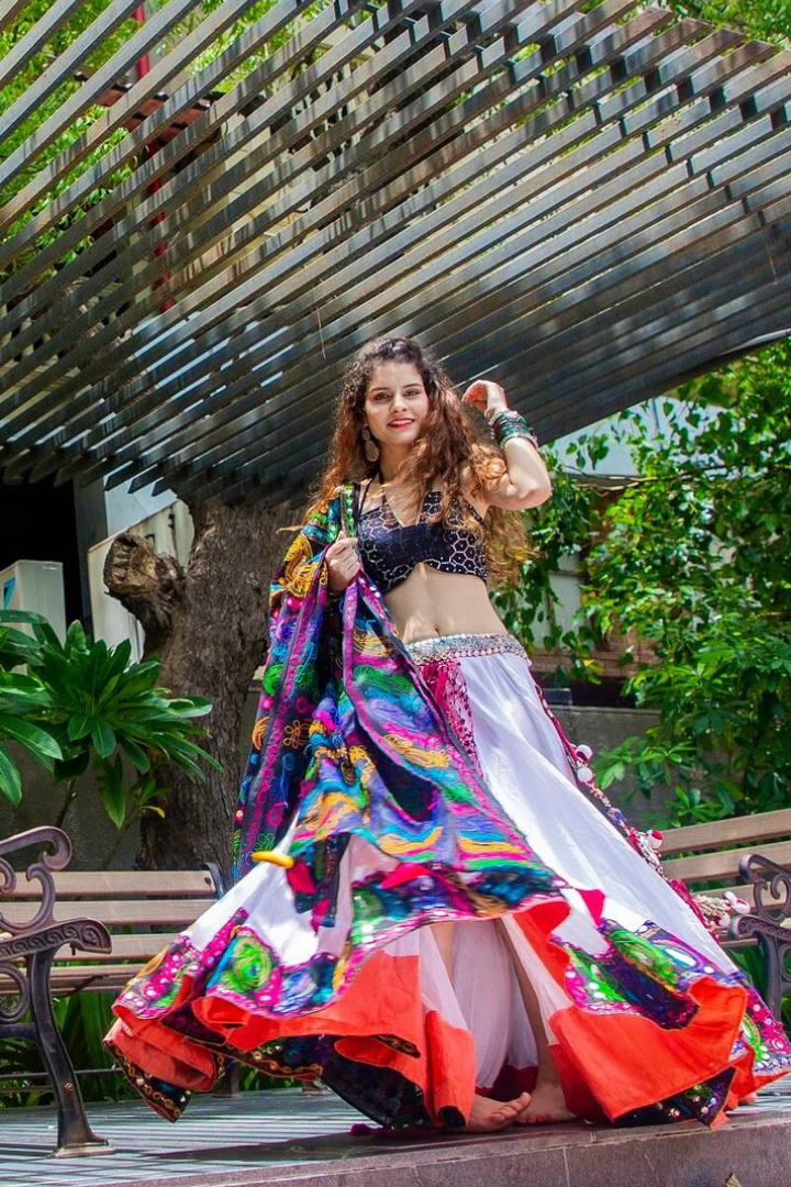 Navratri White Lehenga Choli