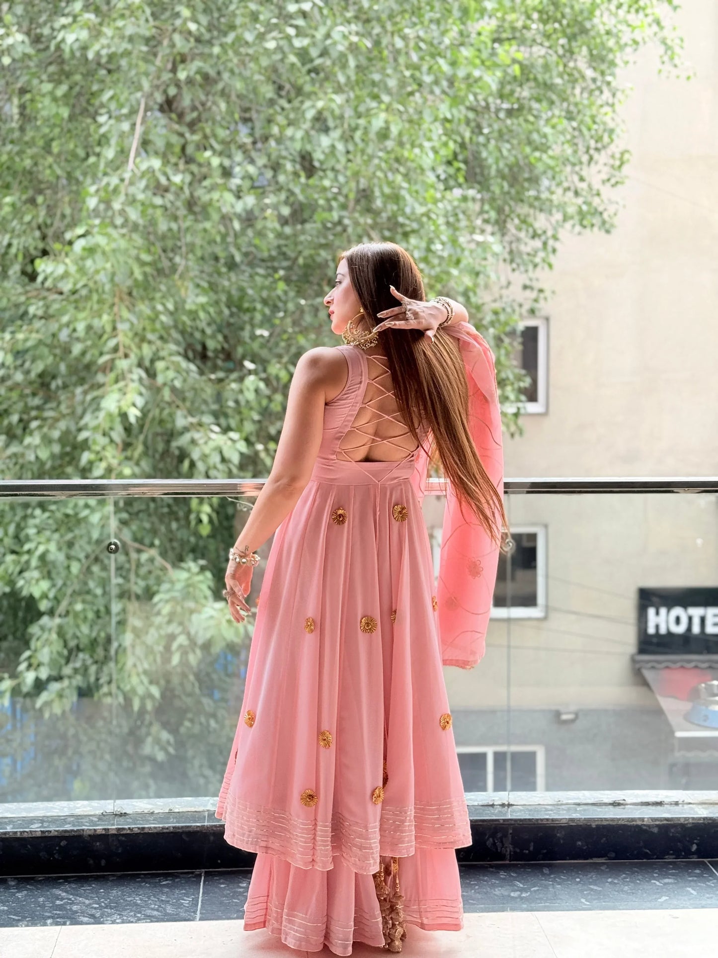 Buy Gulabjaan Gota Anarkali