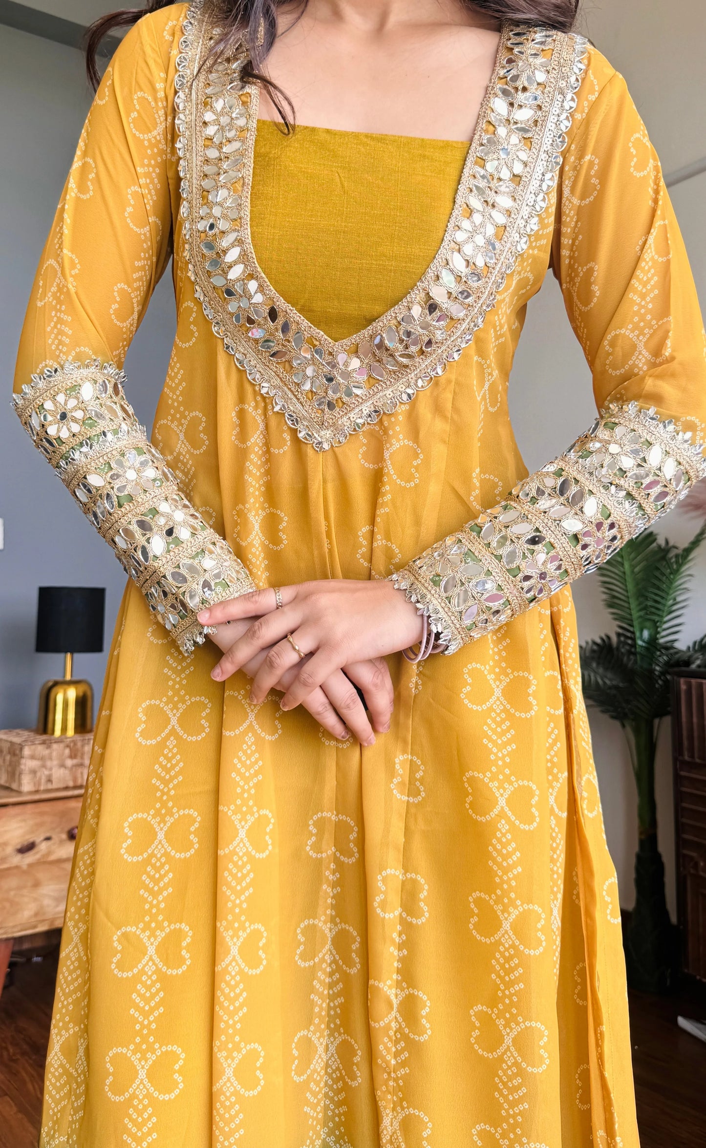 Buy Lime Pistachio Mirro Kurta Pant