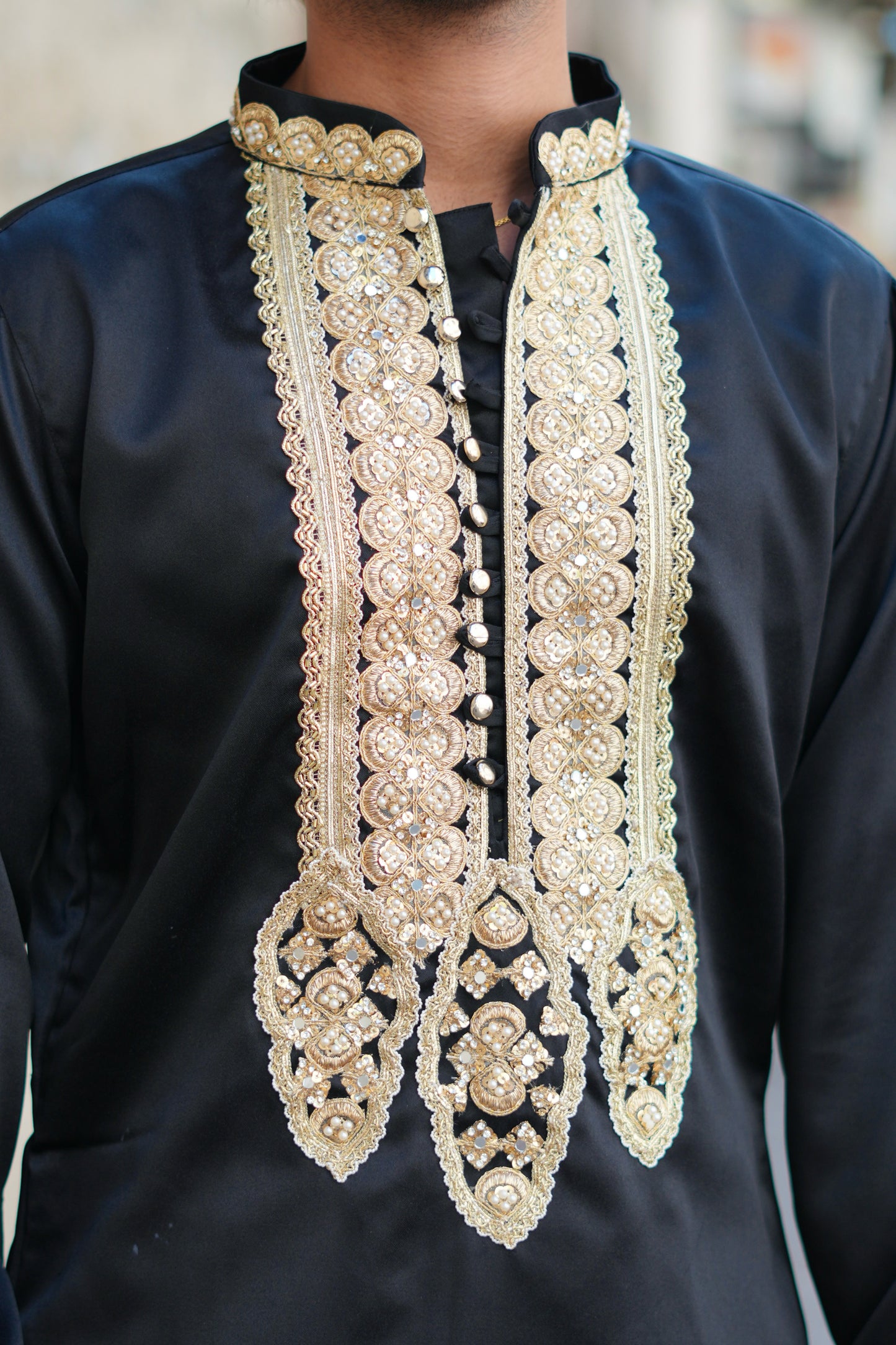 Rajtilak Black Kurta