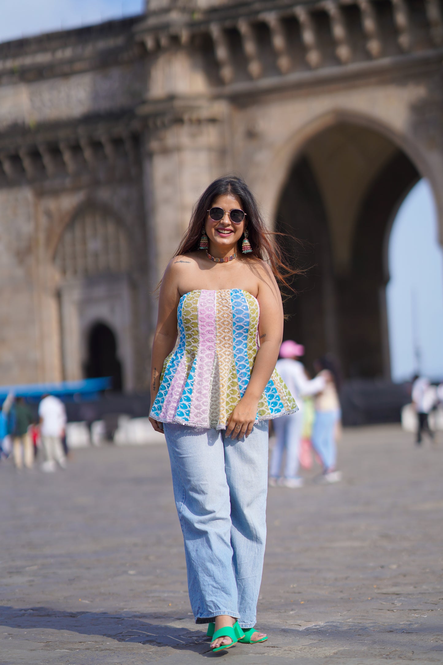 Buy Colorful White Kurti's Tube