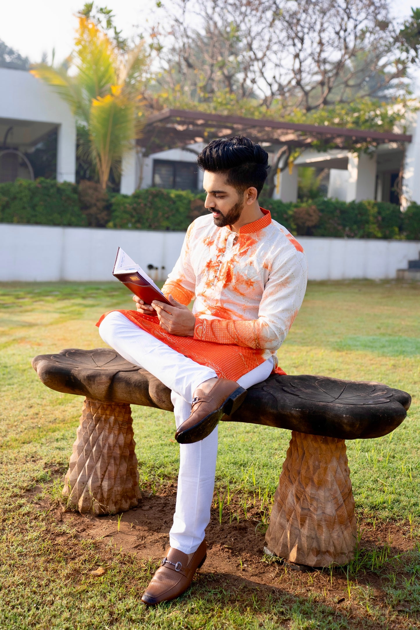 Rauf Batik Embroidery Kurta
