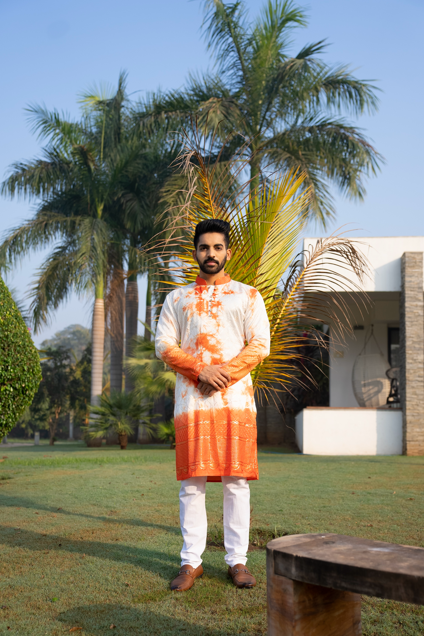 Rauf Batik Embroidery Kurta