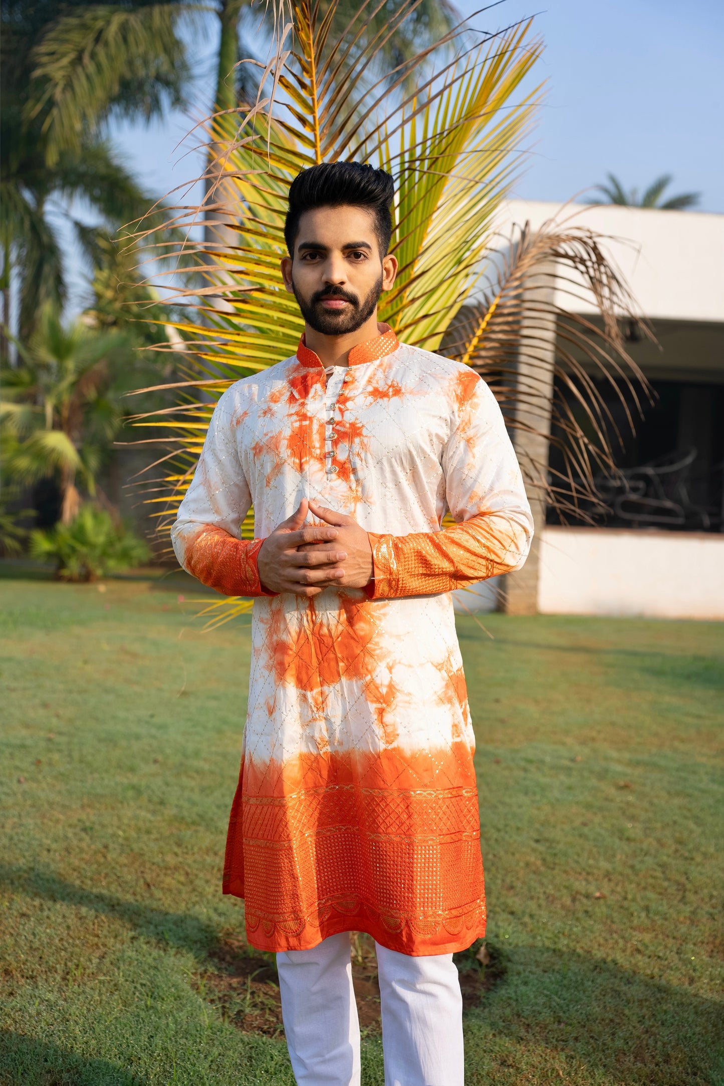 Rauf Batik Embroidery Kurta