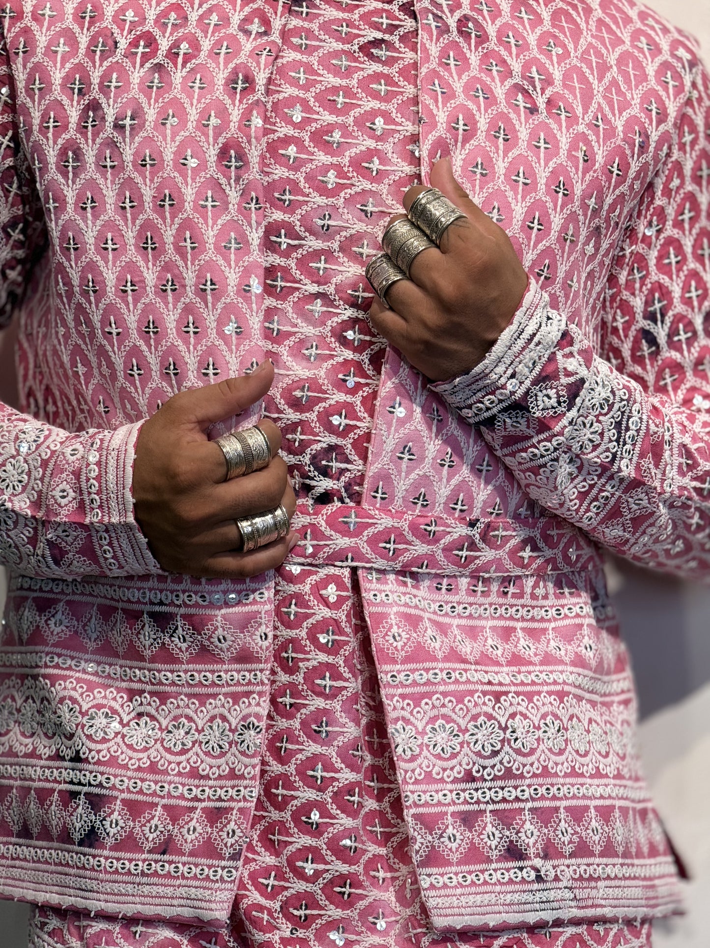Gulabi Pink Koti Kurta