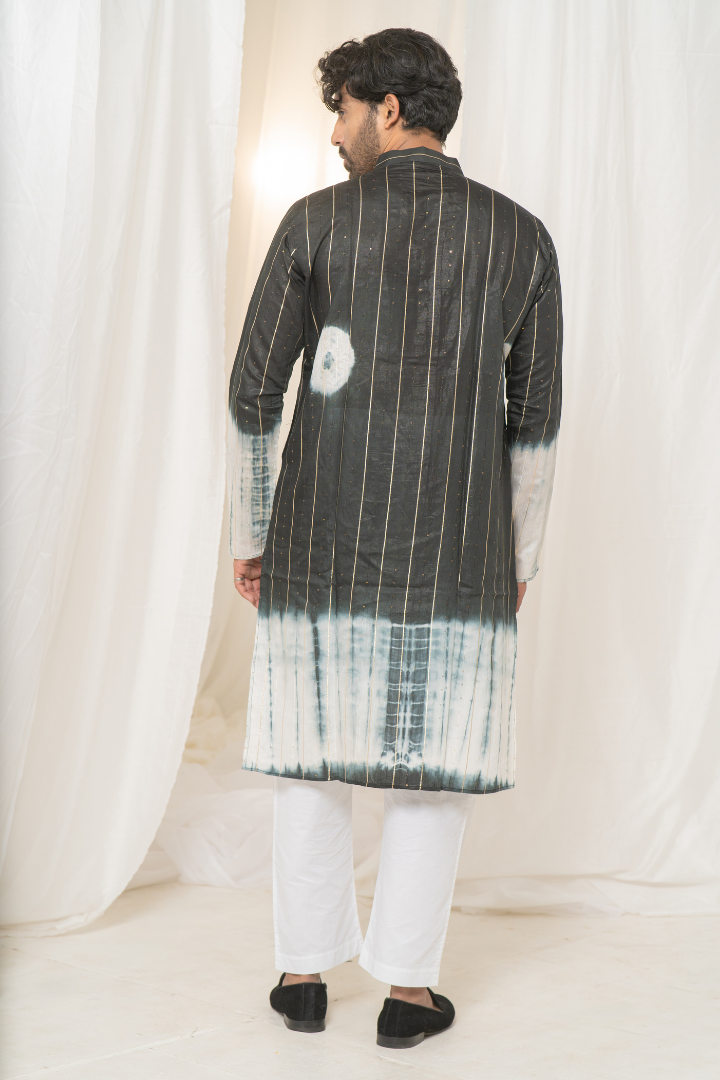 Black Mirror intricate Kurta