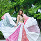 Multicolour Chand Embriodery Lehanga With Mirror Blouse