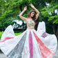 Multicolour Chand Embriodery Lehanga With Mirror Blouse
