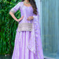 Odette Purple Gota Lehanga