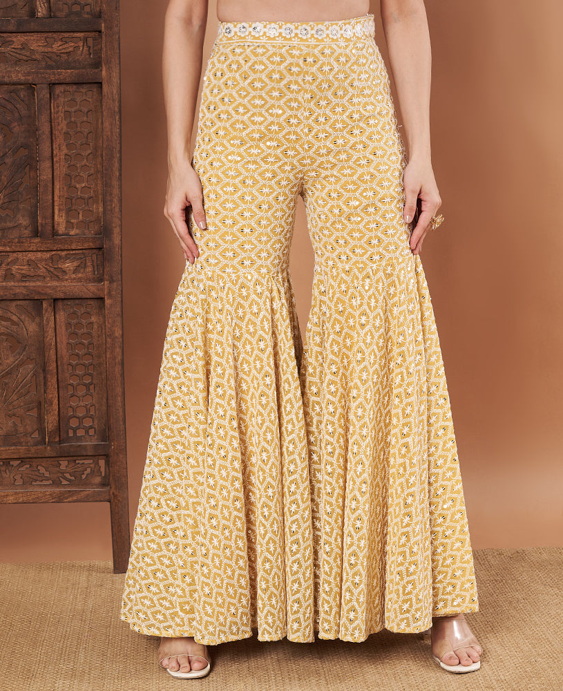 Yellow Chandani Corset Sharara