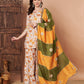 Ginger Mehandi Sharara Set