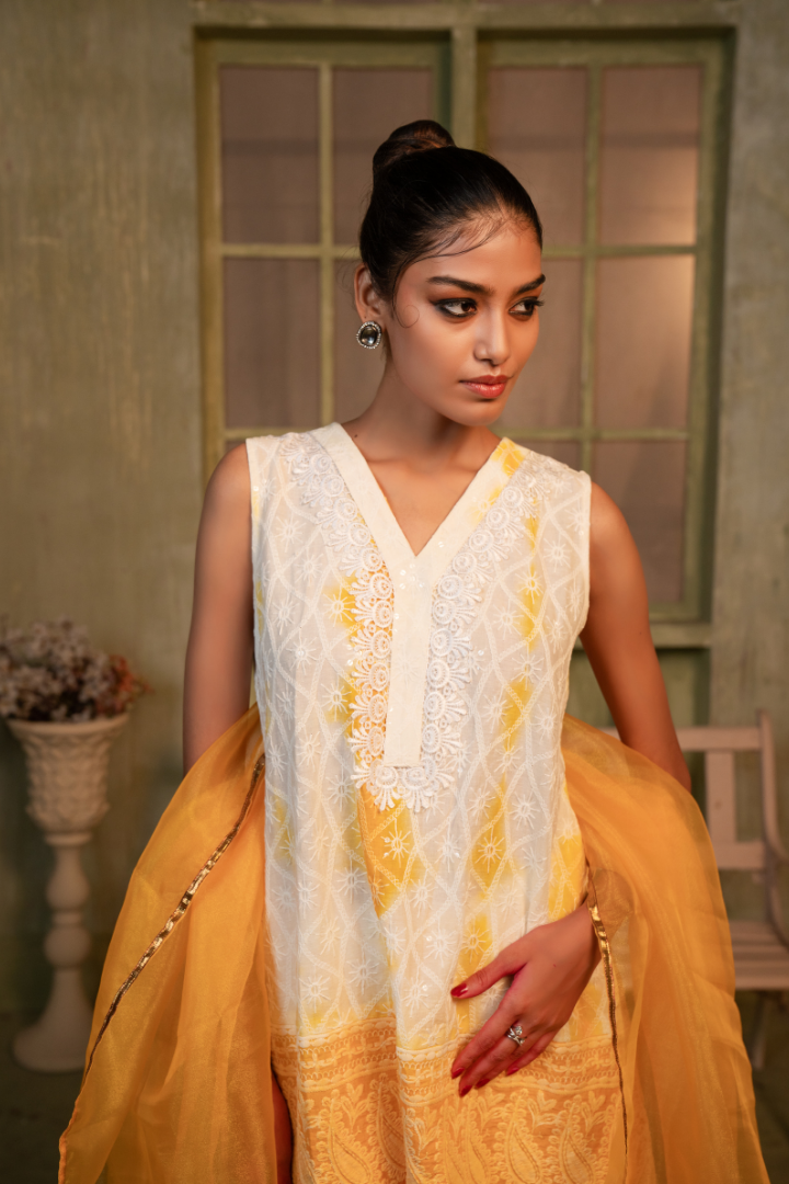 Tammanna - Old Marigold Pearl Kurta Pant