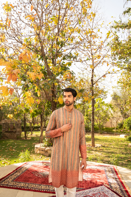 Spicy Ginger Shaded Kurta