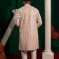 Frost Peach Sequin Mirror Kurta