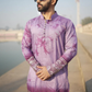 Magenta Sunshine Chanderi Kurta with Border
