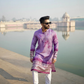 Magenta Sunshine Chanderi Kurta with Border