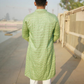 Pista Kaanch - Rayon Mirror Kurta