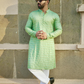 Pista Kaanch - Rayon Mirror Kurta