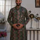 Persian Green Multi-Embroidered Kurta