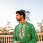 Regal Emerald Green Kanch Kurta