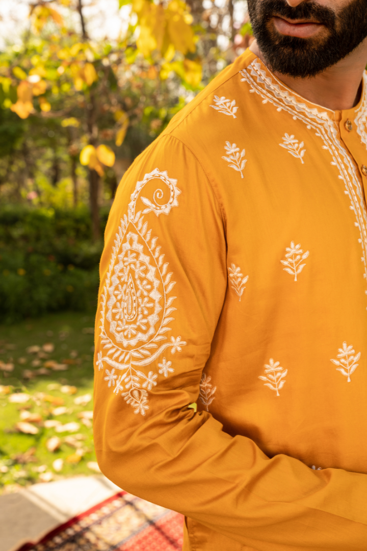 Vibrant Banana Yellow Kurta