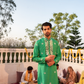 Regal Emerald Green Kanch Kurta