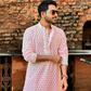 Pink Chanderi Kurta with Exquisite Embroidery