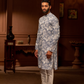 Robin's Egg Floral Kurta