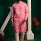 Pearl Pink Foil Mirror Kurta