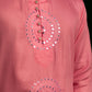 Pearl Pink Foil Mirror Kurta