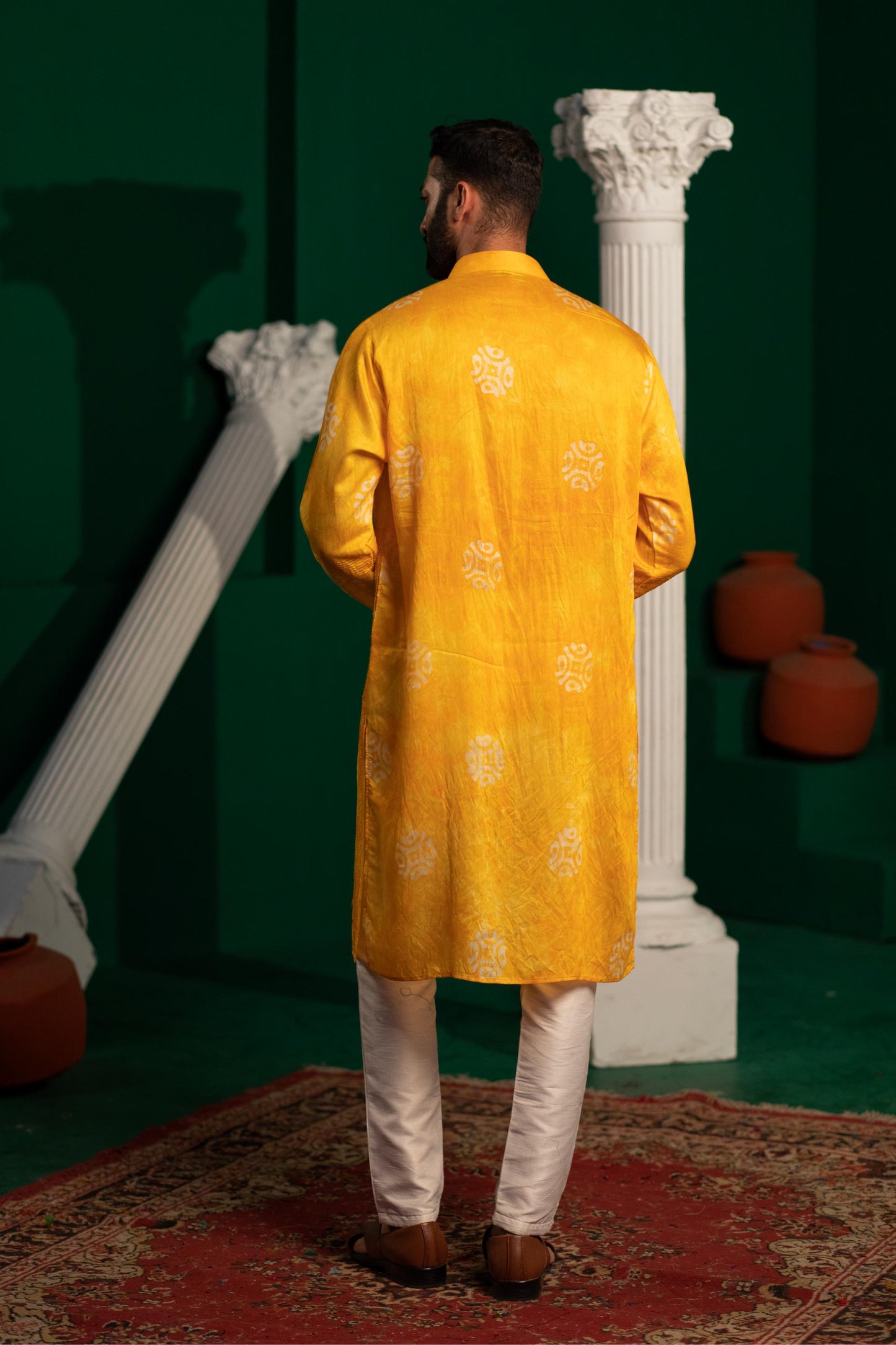 Mellow Yellow Batik Kurta