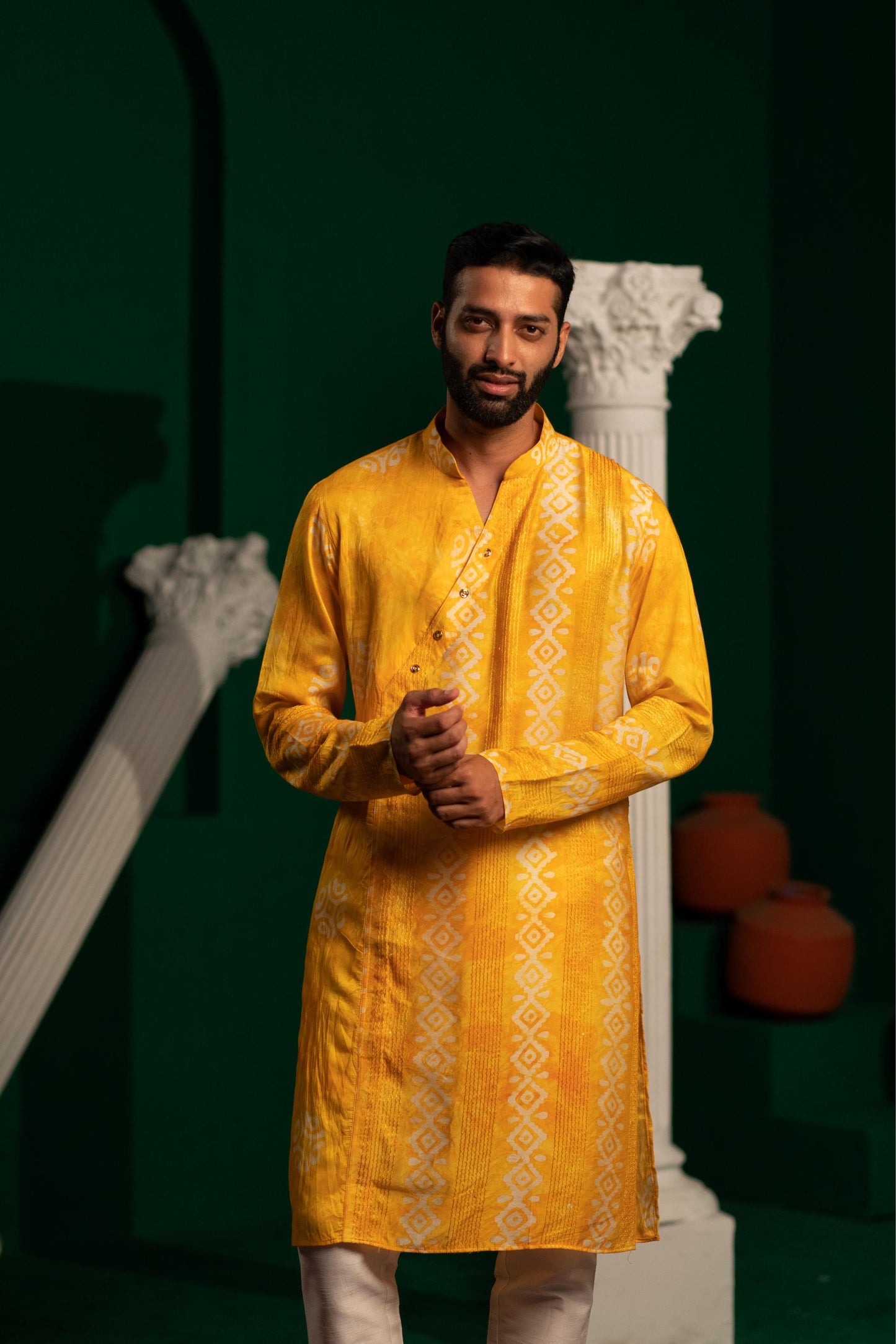 Mellow Yellow Batik Kurta