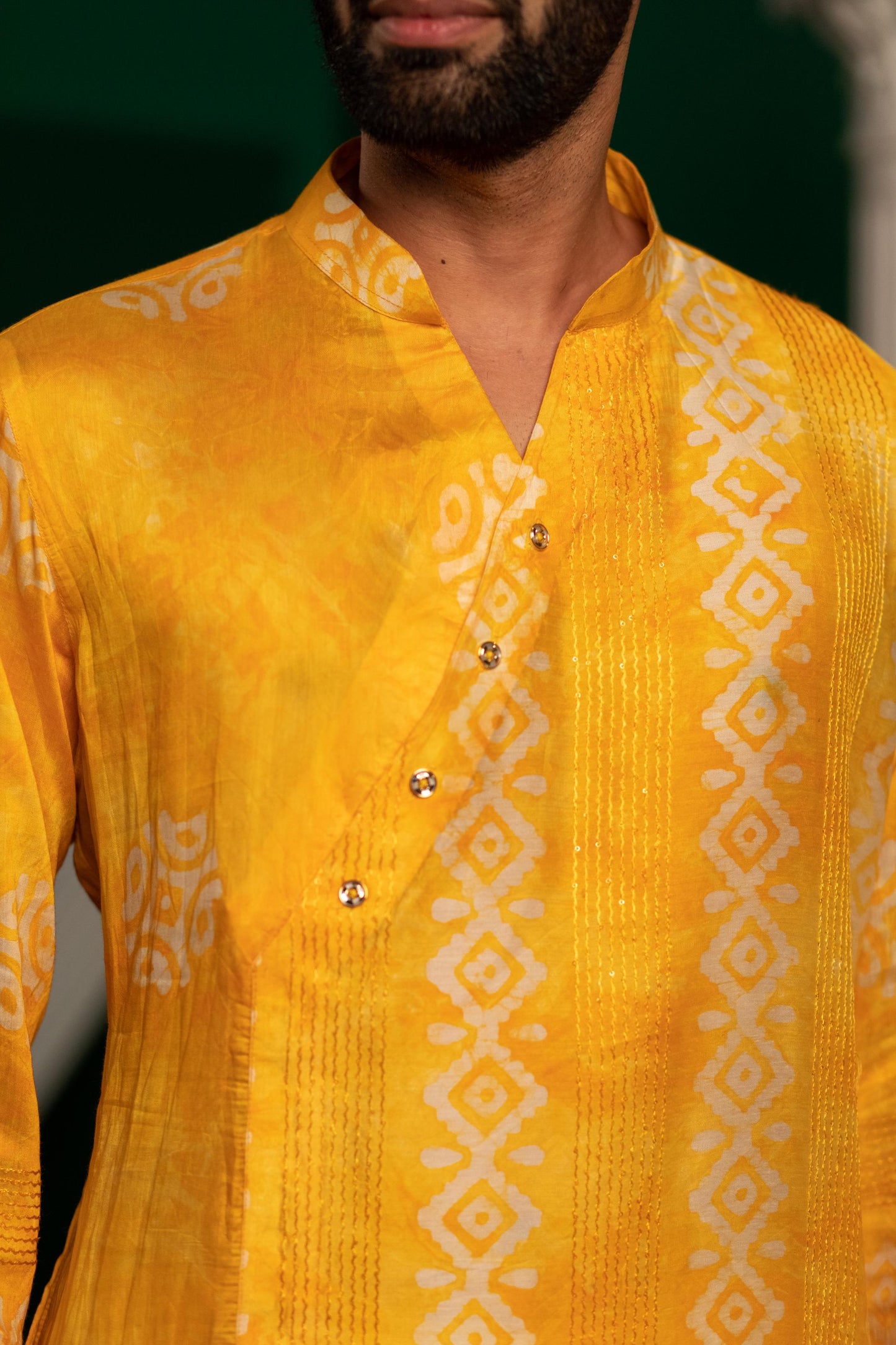 Mellow Yellow Batik Kurta