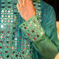 Iridescent Capri Peacock Mirror Kurta