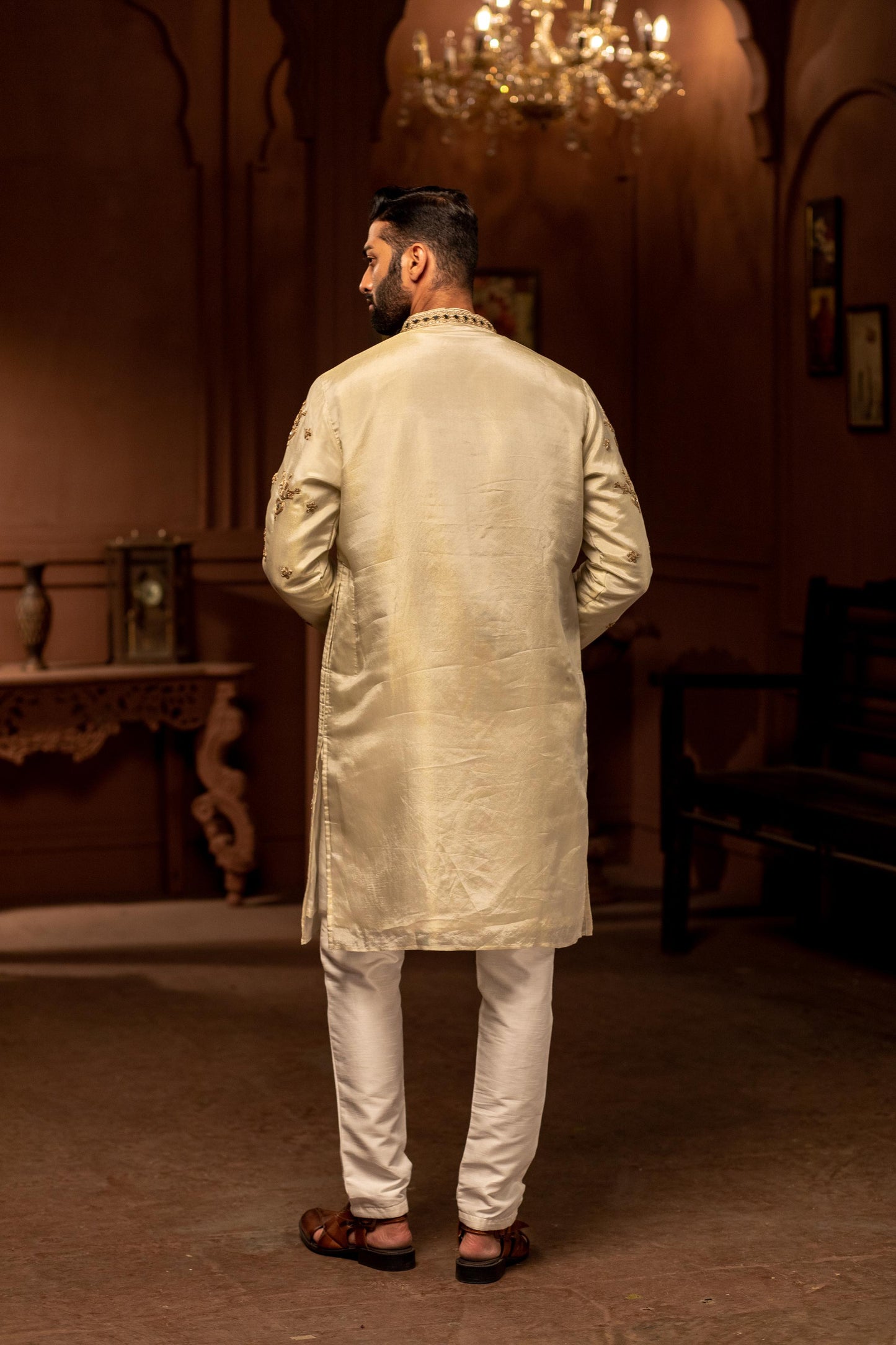 Bisque Shimmer Kurta