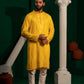 Fire Gold Mirror Foil Kurta