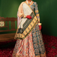 Devi Aaina Printed Lehenga Choli Set in Organza Satin