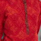 Brick Red Digital Print Kurta