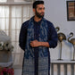 Dark Blue Bandhani Mirror Kurta