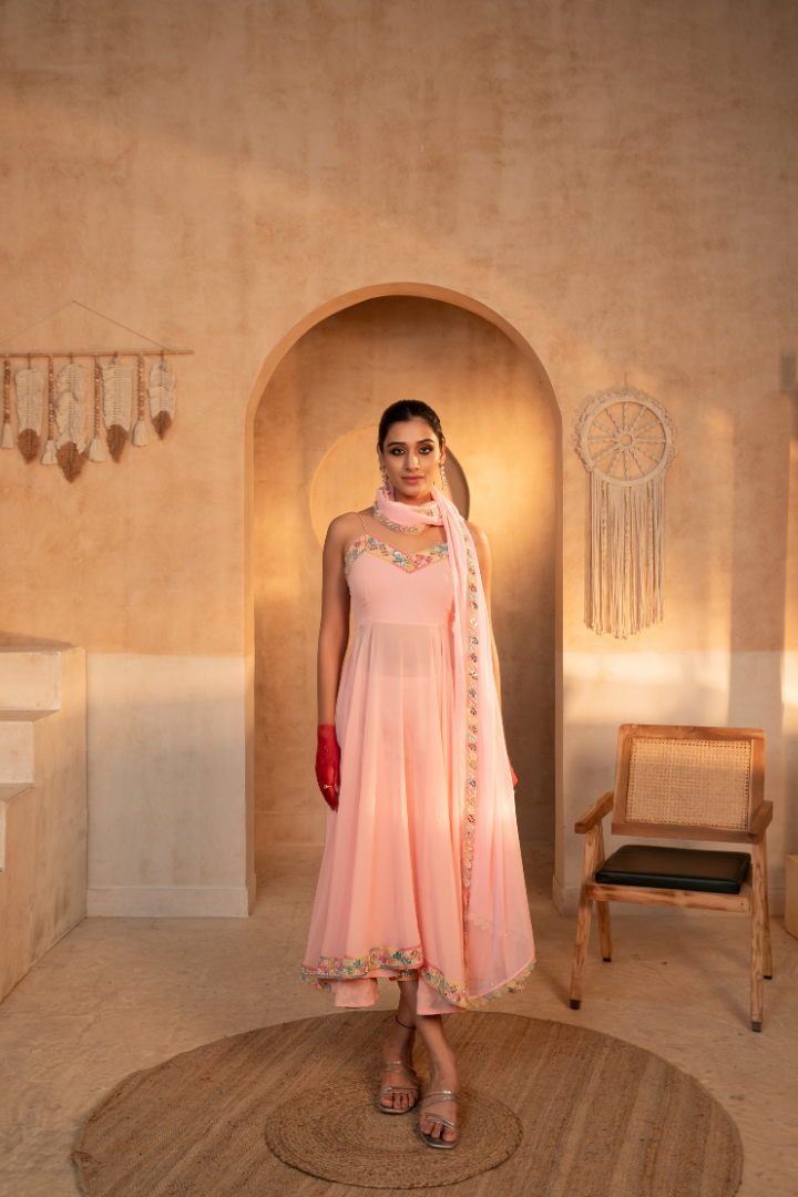 Tammanna -Mohey Peach Anarkali Anarkali