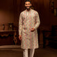 White Rainbow Print Kurta