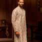 White Rainbow Print Kurta